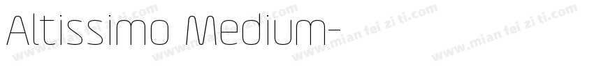 Altissimo Medium字体转换